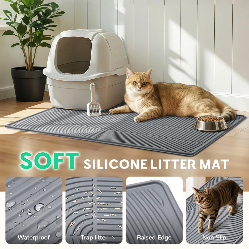 Pawtasy waterproof border keeps spills contained on hard floors