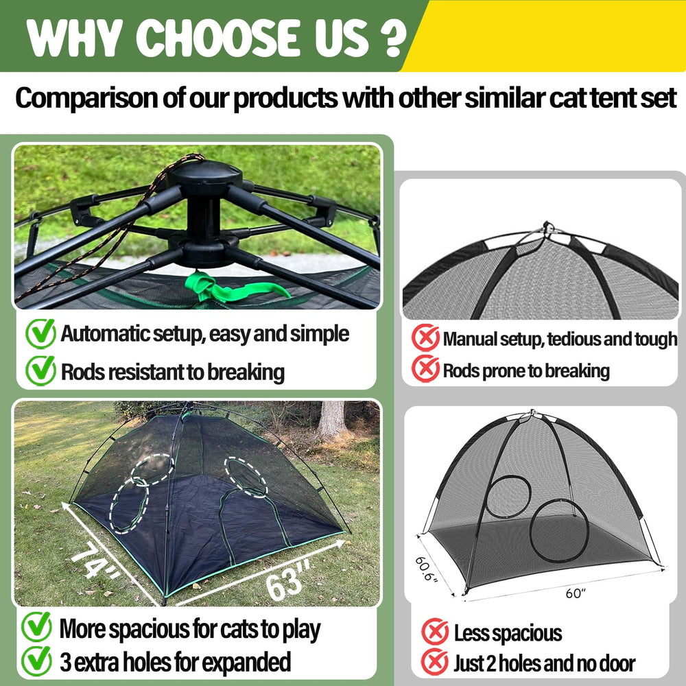 Pawtenda 6-in-1 cat tents showcase versatility and easy setup.