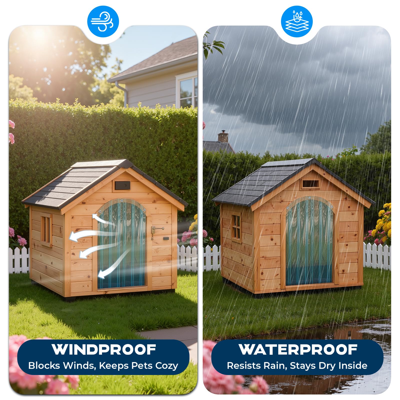 Pawtenda easy-clean surface evident in wipe-clean pet door cover