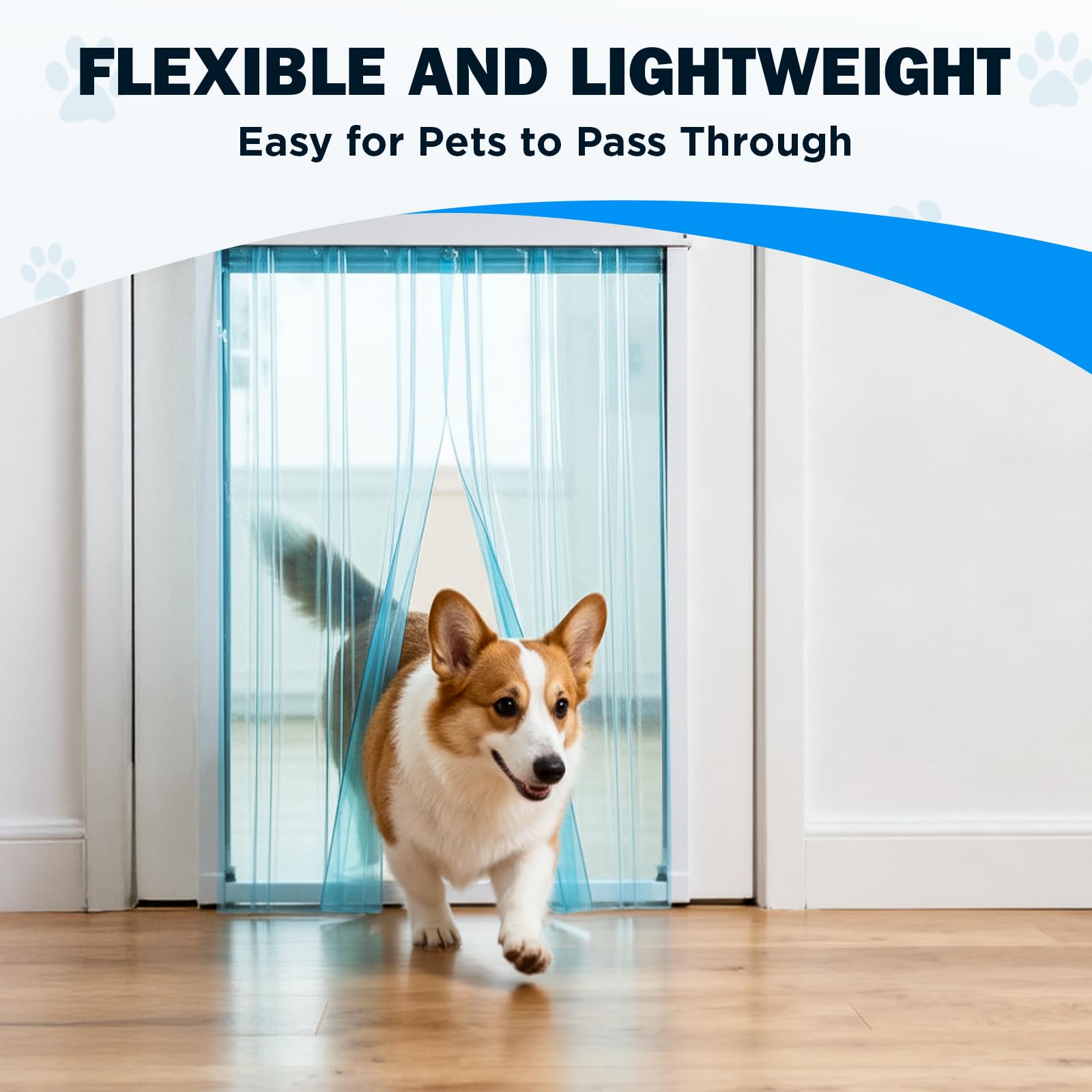 Pawtenda universal-fit design fits dog or cat doors of various sizes