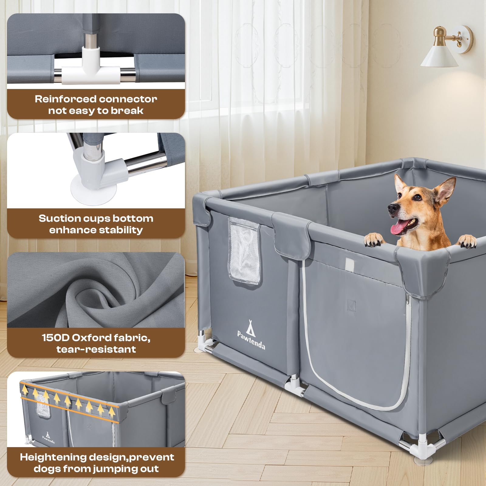 Pawtenda whelping box puppy care kit included with feeding tools