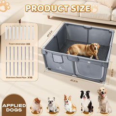 Pawtenda whelping box tear-resistant oxford sides protect against puppy chewing