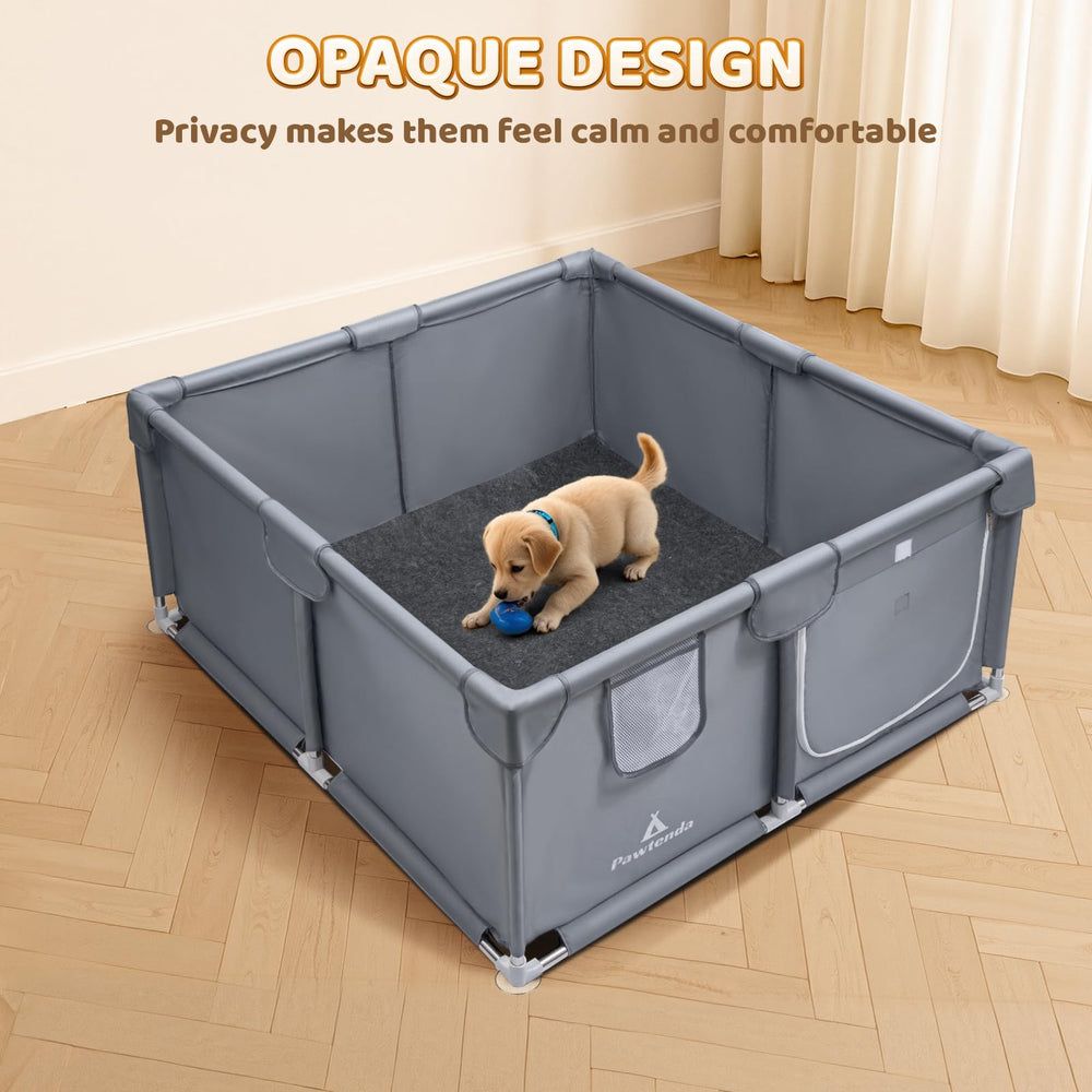 Pawtenda whelping box safety note recommends supervised use with adults