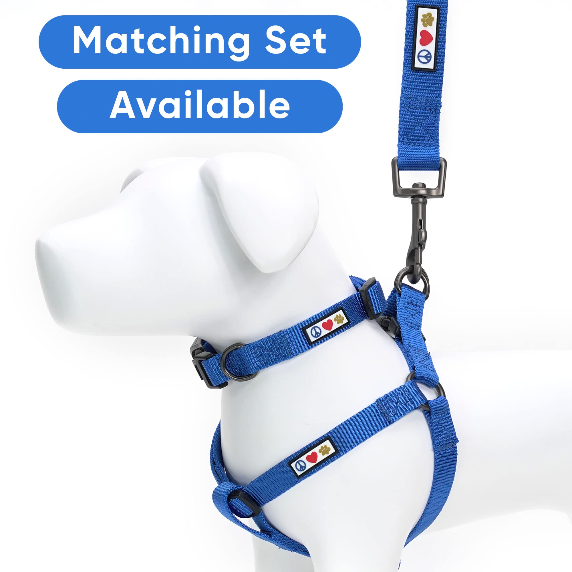 Pawtitas Solid Step-in Harness hardware with black nickel for lasting strength