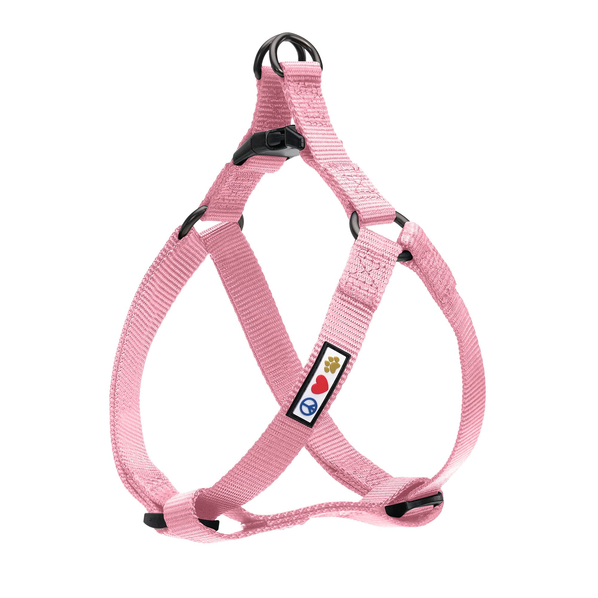 Pawtitas Solid Step-In Harness Cover in Millennial Pink offers everyday comfort on walks.