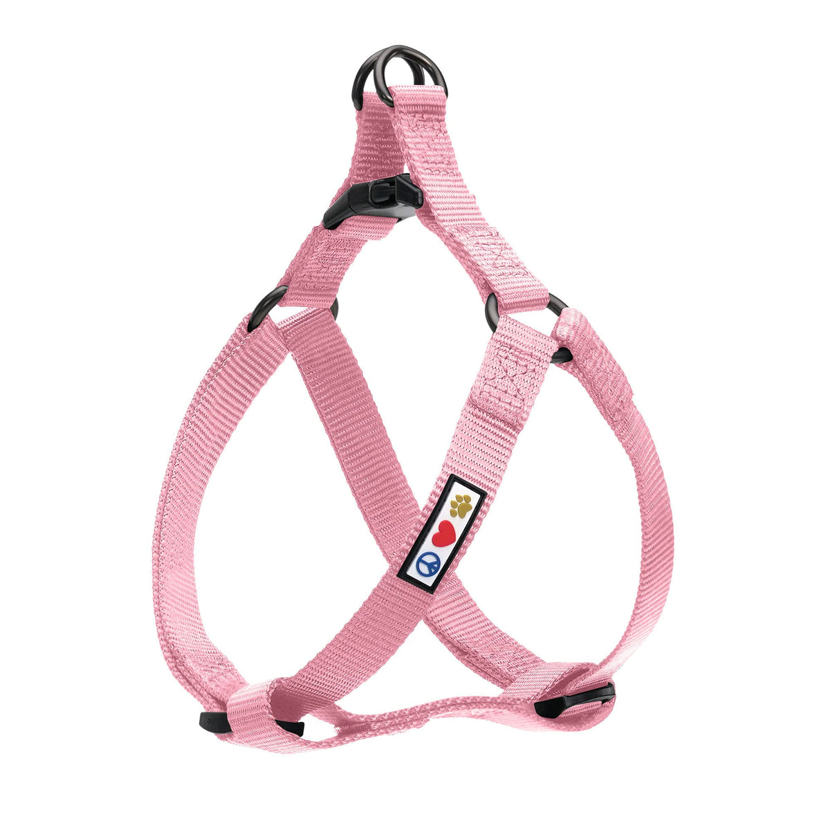 Pawtitas Solid Step-In Harness Cover in Millennial Pink offers everyday comfort on walks.