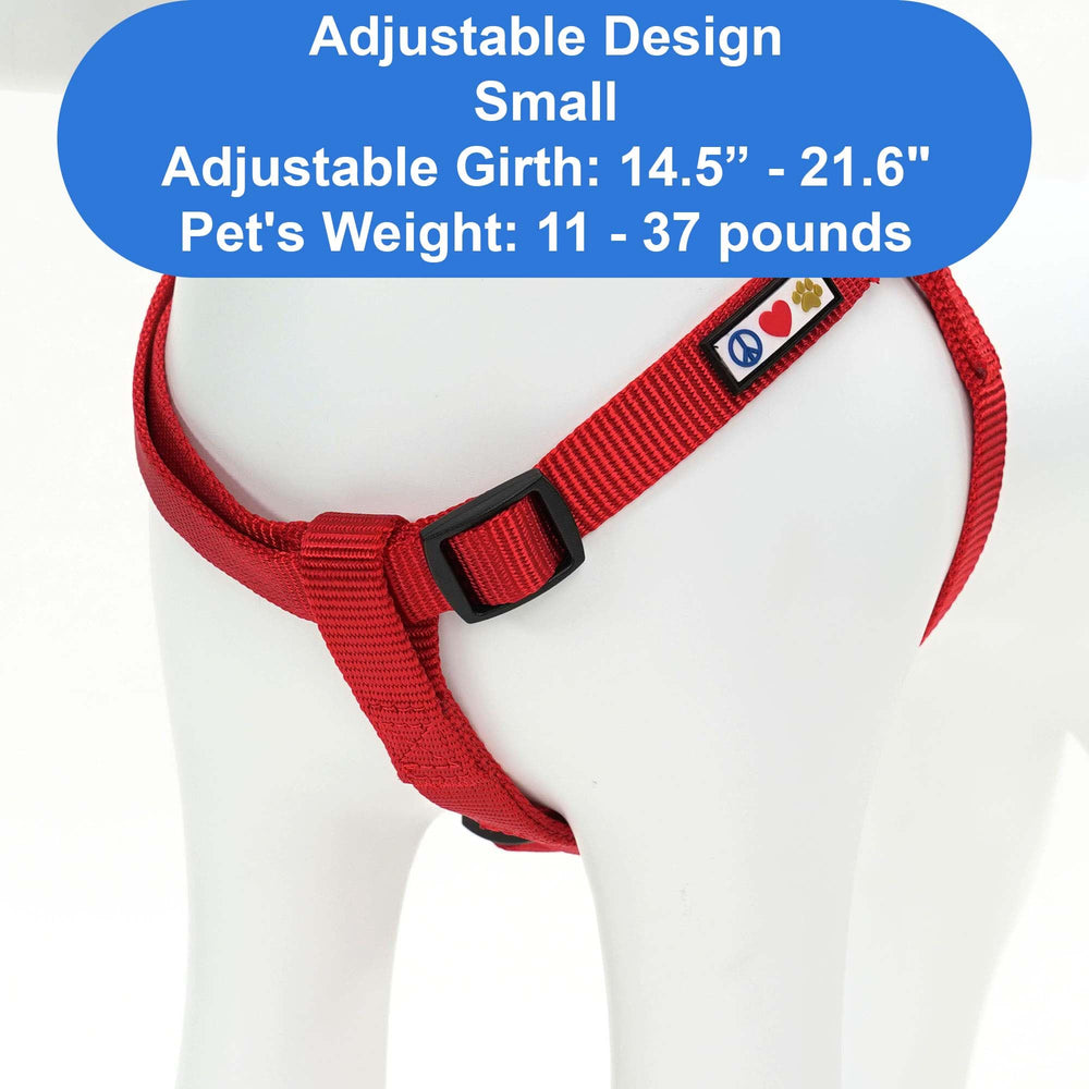 Pawtitas Solid Step-in Harness made of rip-stop nylon for lasting durability.