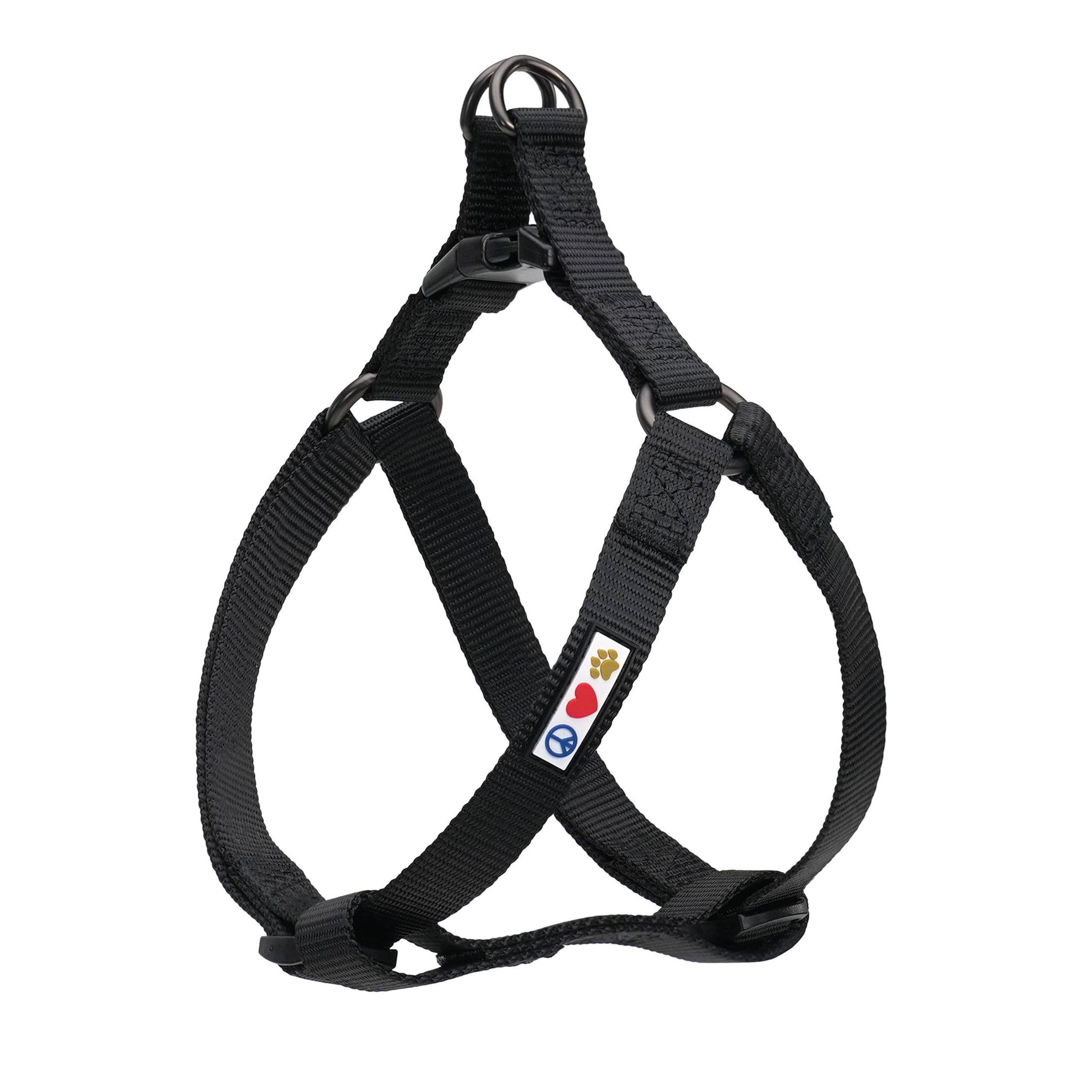 Pawtitas Solid Step-in Harness with color range for stylish safety on walks.