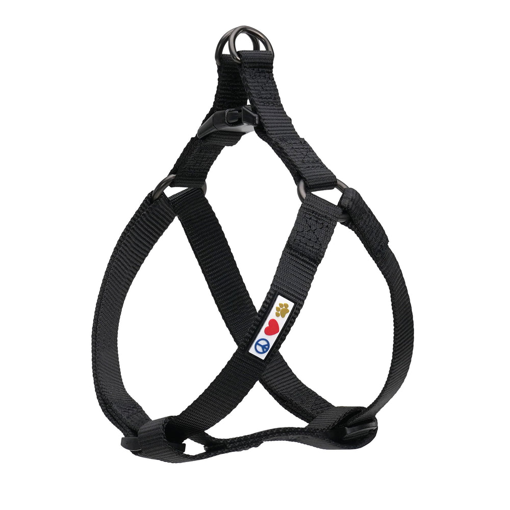 Pawtitas Solid Step-in Harness with color range for stylish safety on walks.