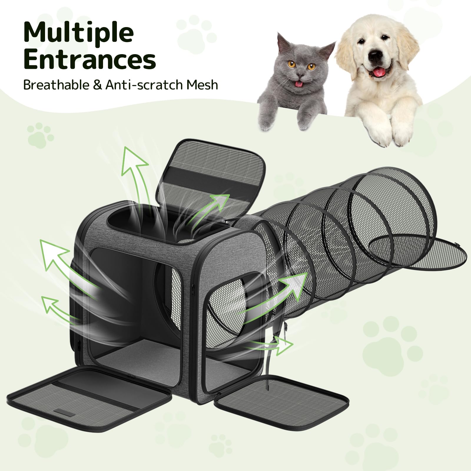 Pawtners cat backpack safety leash helps prevent escapes during transit