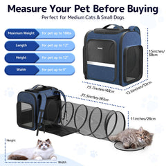Pawtners cat backpack strong-iron-frame resists damage from active pets.