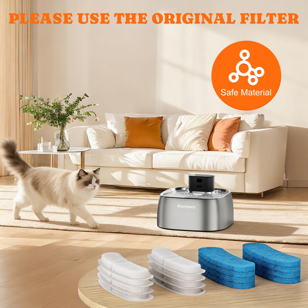 Pawtners complete kit image showing 8 filters and 8 sponges