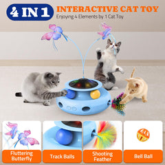Pawtners cat toy track balls in motion to spark hunting instincts