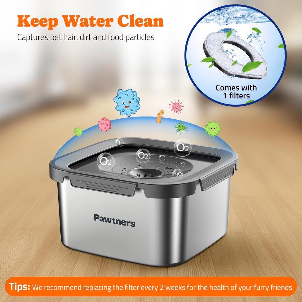 Pawtners large capacity 4.5l reduces refilling frequency