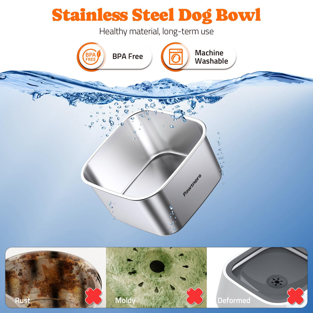 Pawtners spill-proof disk minimizes splashes and trails