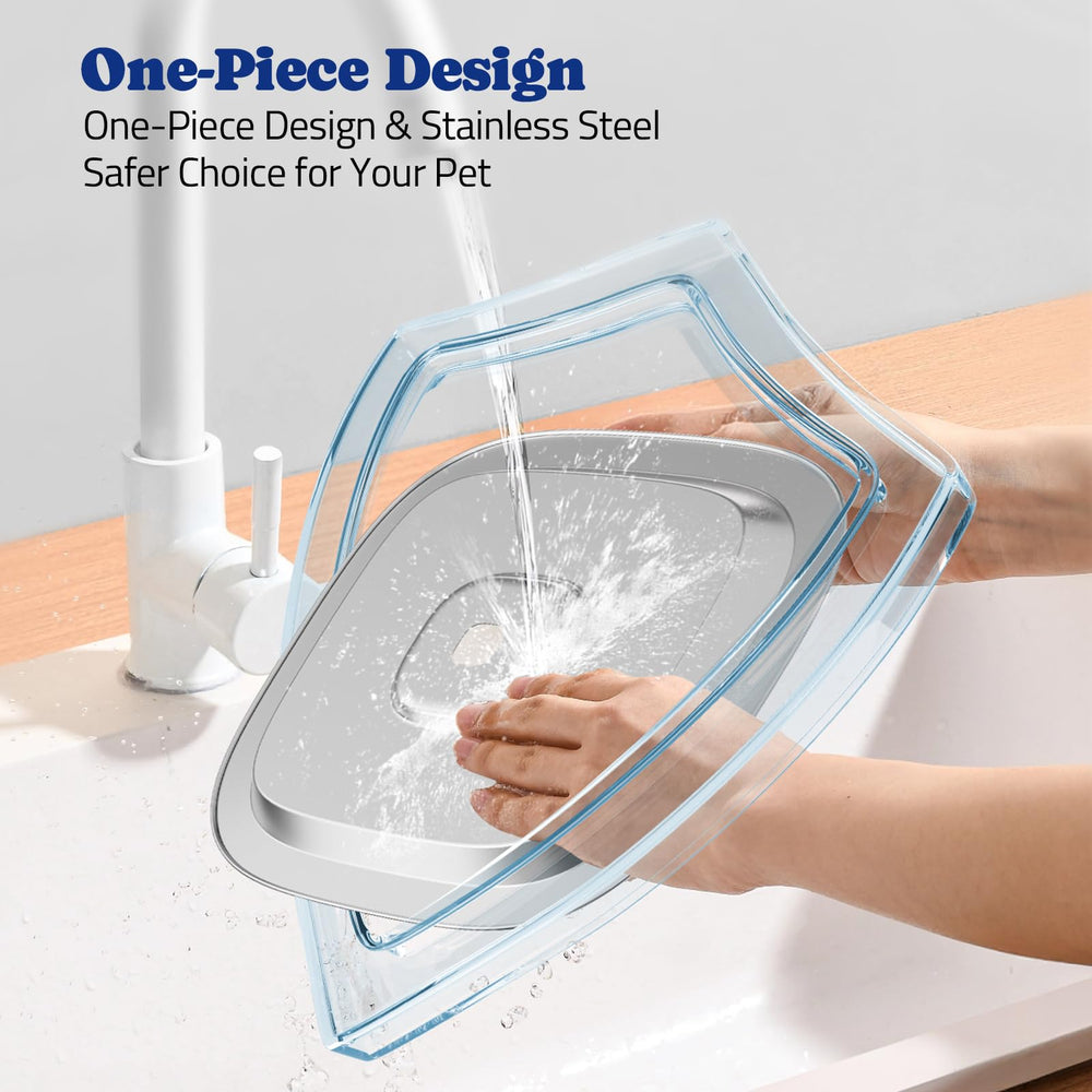 Pawtners spill-proof bowl demonstrating splash-free drinking for pets