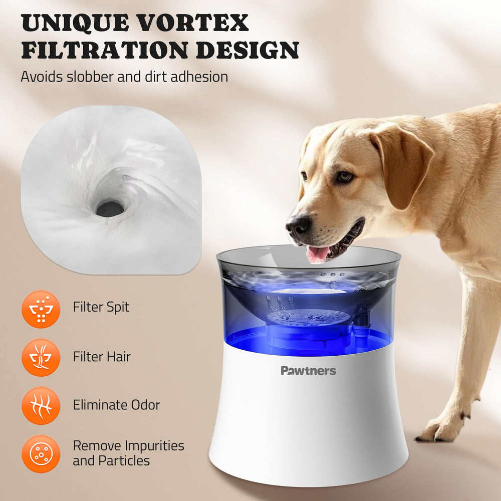 Pawtners splash-proof design reducing mess during drinking