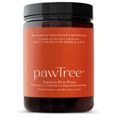 pawTree Gastro Pro Plus bottle front for gut support in pets