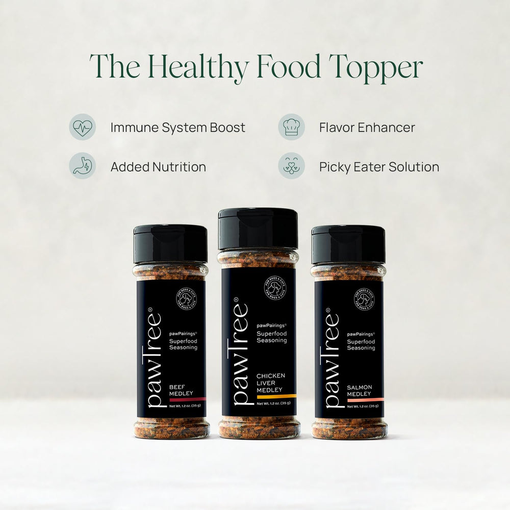pawTree superfood blend with pumpkin and blueberries mixed in