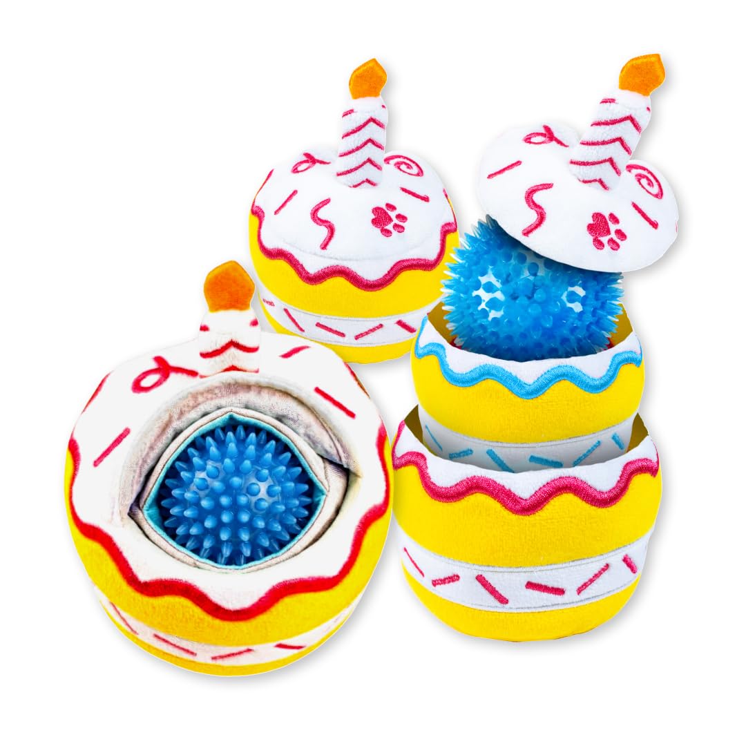 PAWTY Birthday Cupcake Toy outer plush for cuddly play