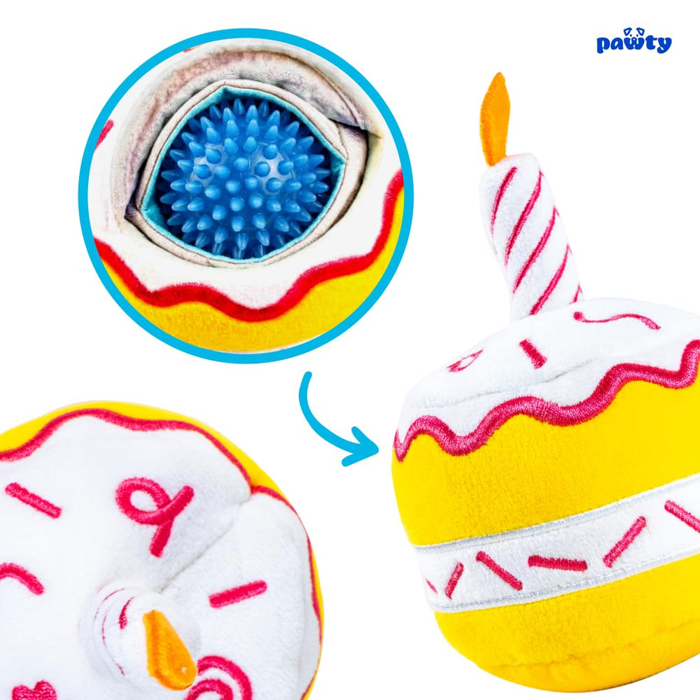 PAWTY Birthday Cupcake Toy photo-ready gift moment