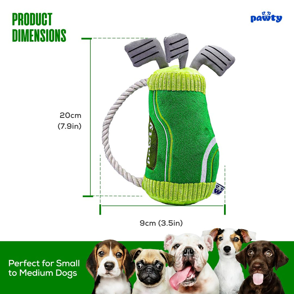 Pawty Golf Bag Plush Dog Toy with camera ready design for stylish moments with pets