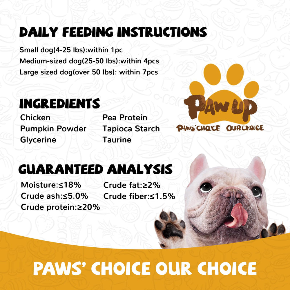 PAWUP 12.5 oz bag ready for daily dog treats
