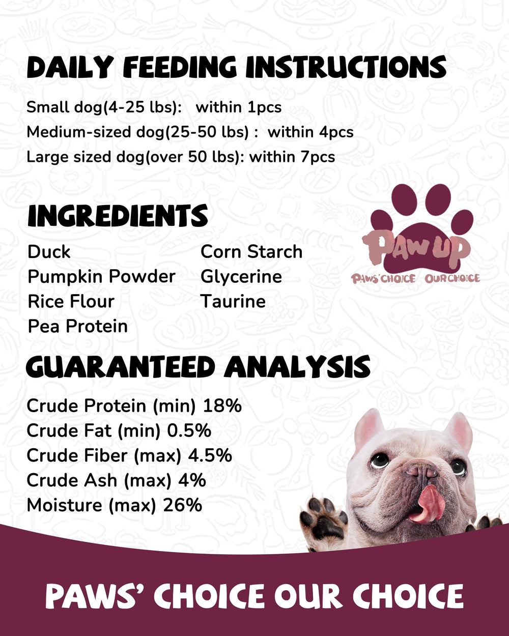 PAWUP 12.5 oz pack ready for sharing on walks