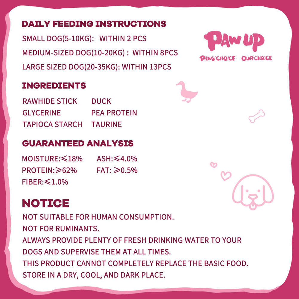 PAWUP brand store banner conveys trusted source for healthy treats