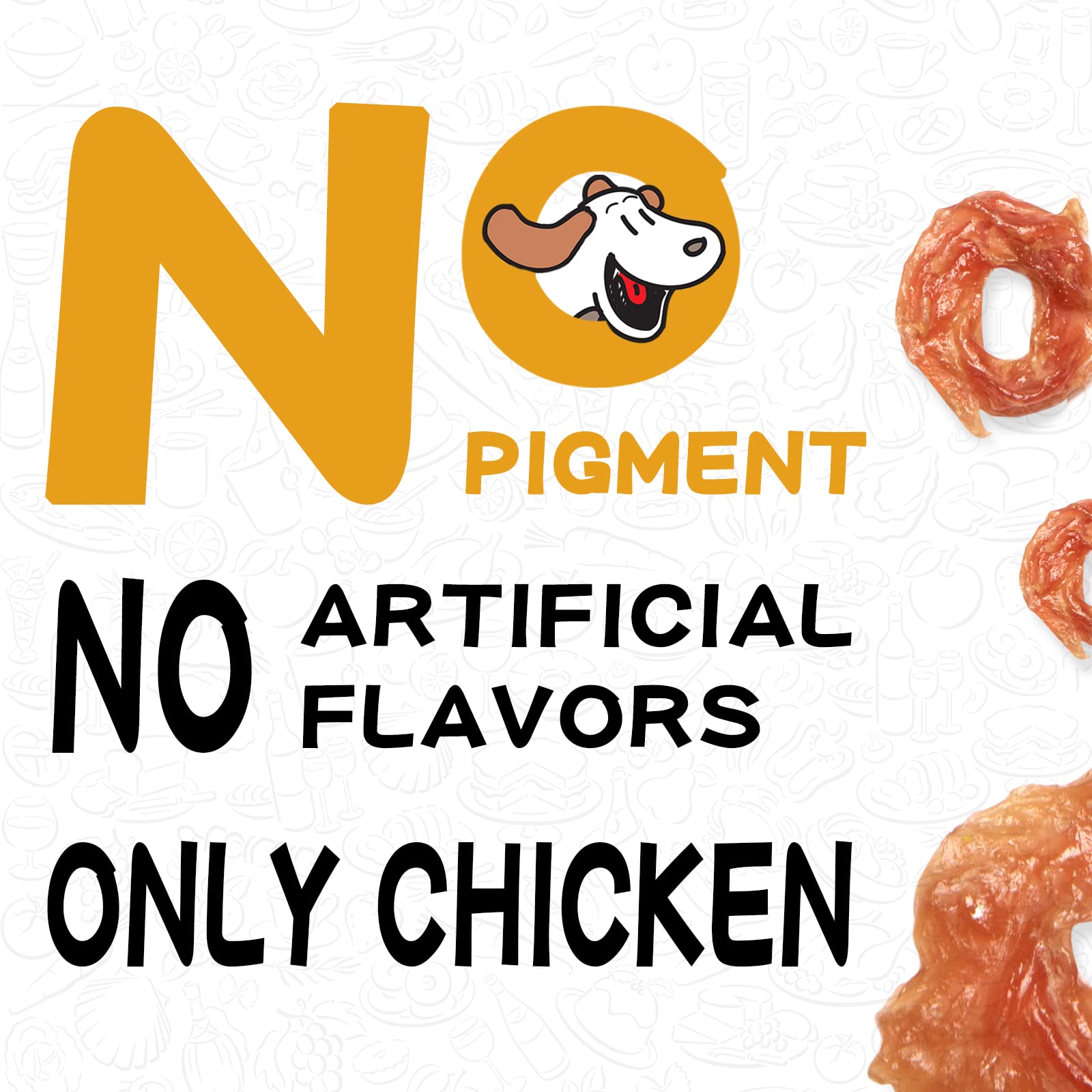 PAWUP Chicken Rings senior-friendly, comforting soft chew.
