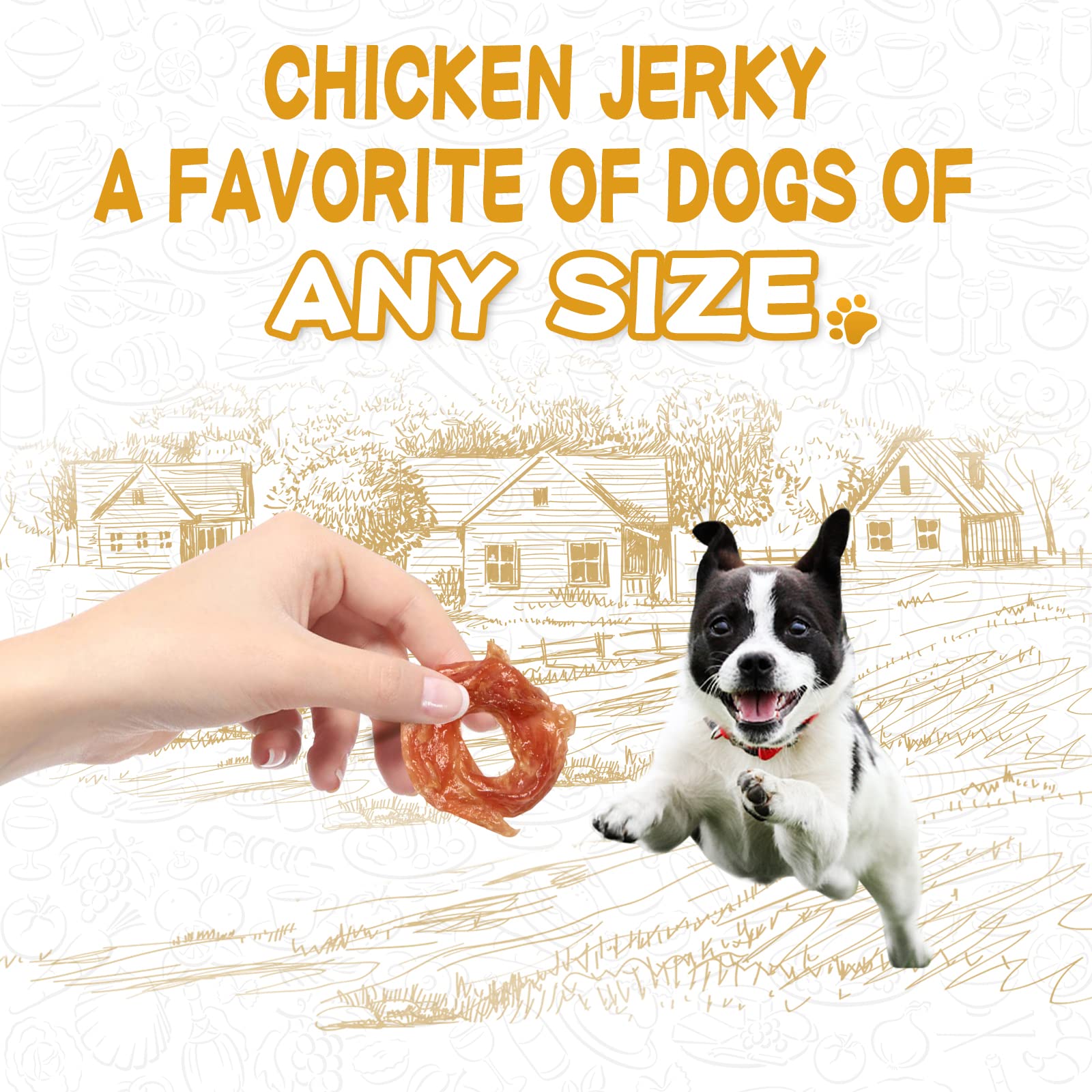 PAWUP Chicken Rings dog reward, real chicken flavor for training.