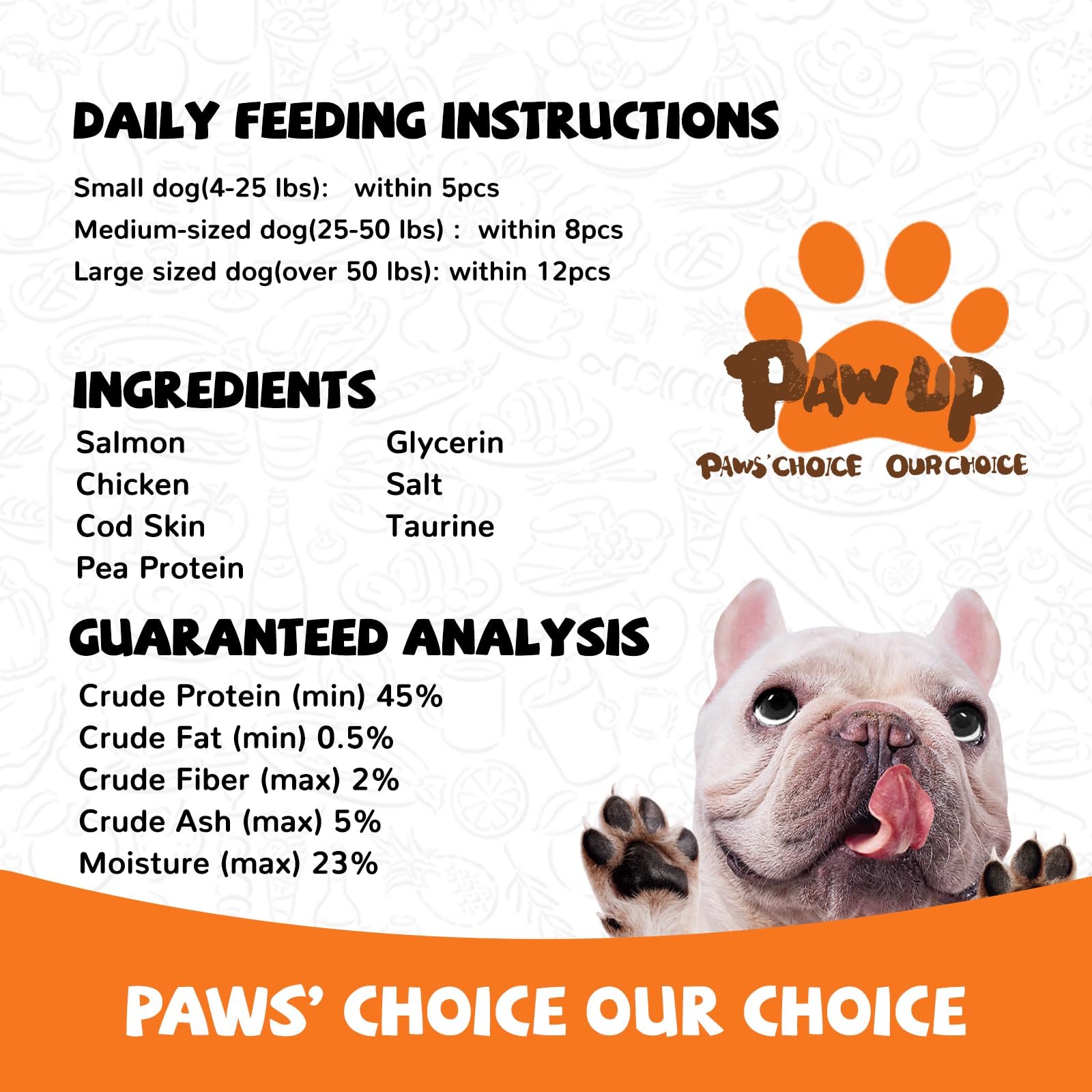 PAWUP Close-up of jerky texture ideal for chews.