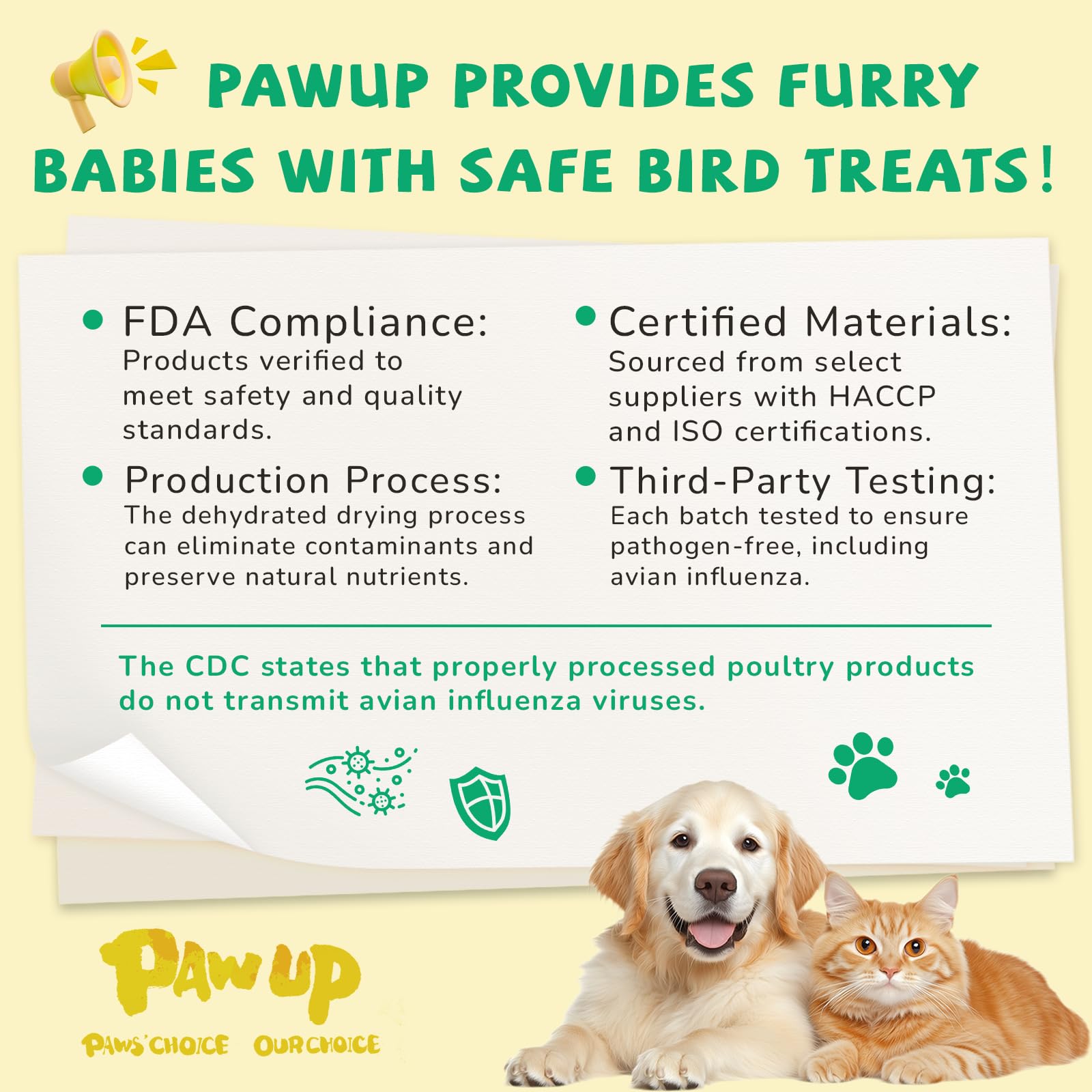 PAWUP chew promoting dental care and fresher breath.