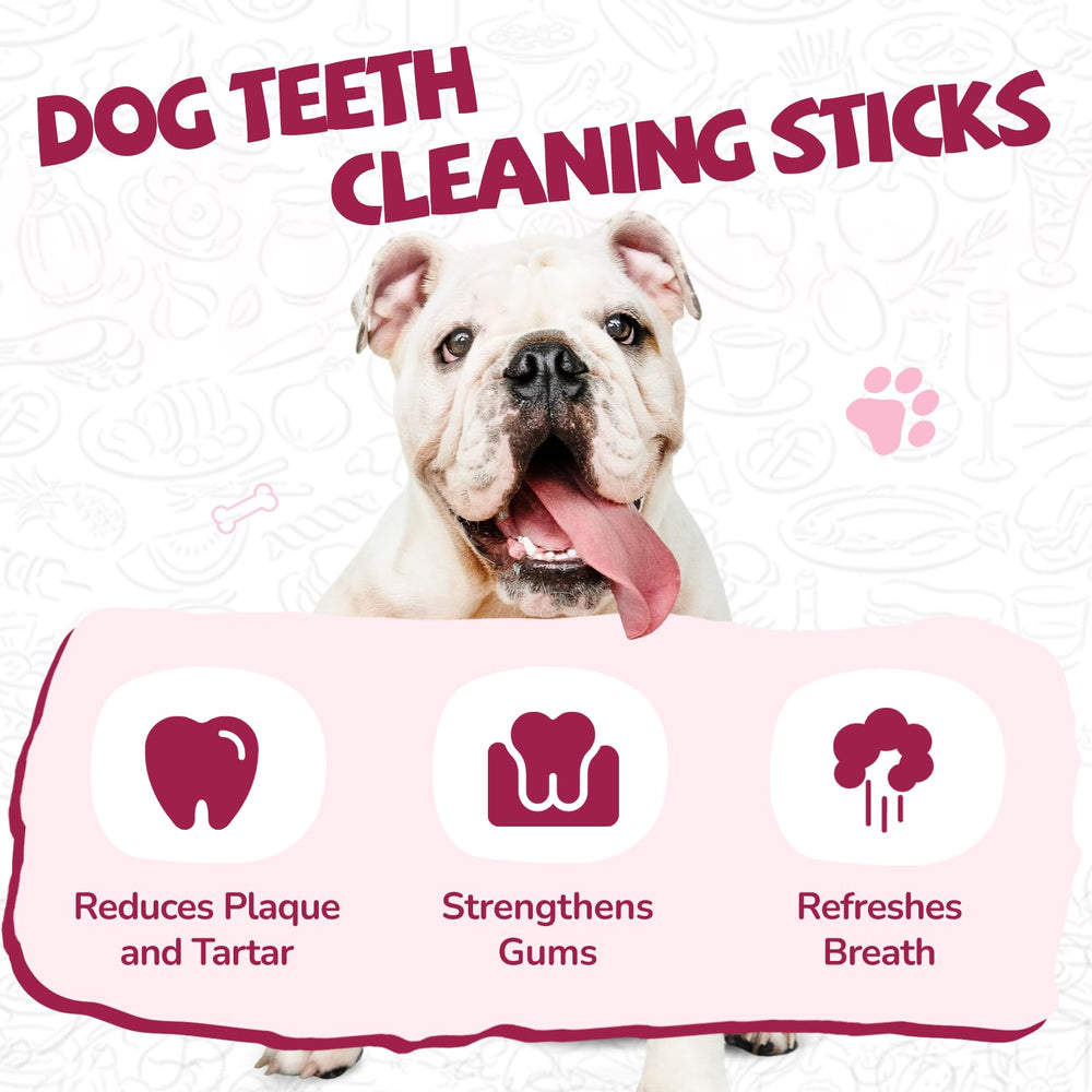 PAWUP dental chew texture close-up suggests potential support for cleaner teeth