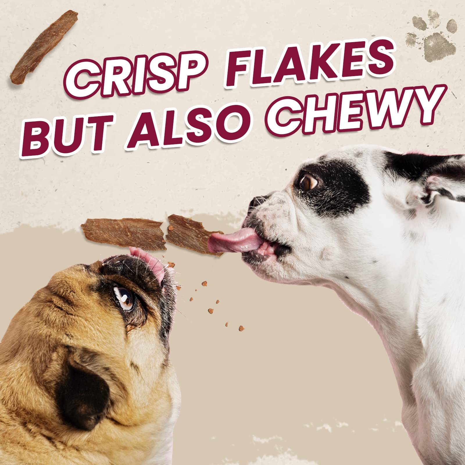 PAWUP Duck Crisp Flakes gluten-free and grain-free option for sensitive dogs.