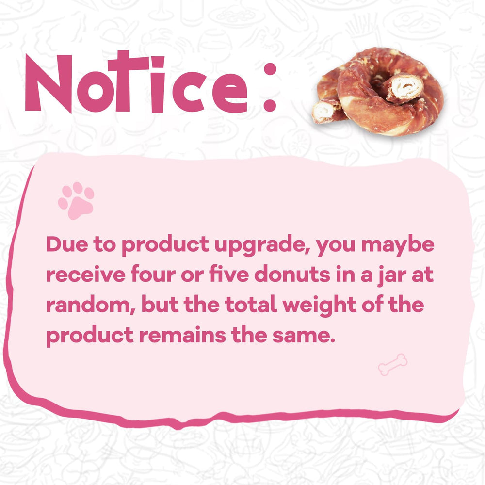 PAWUP Duck Donut Rawhide Breath – chew may help fresher breath.