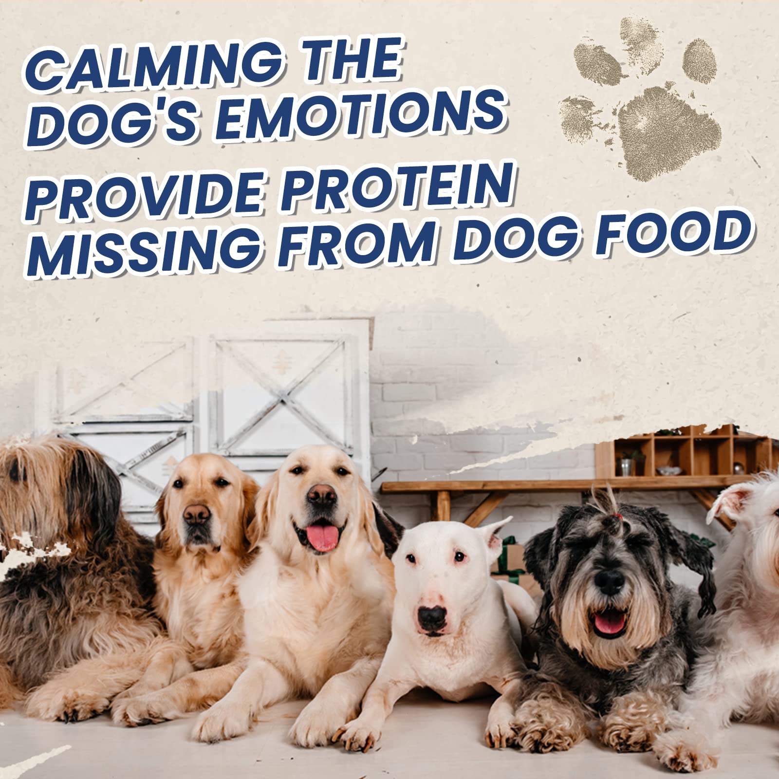 PAWUP grain-free rawhide-free treats, close-up can detail