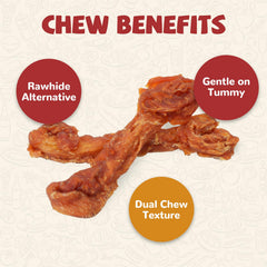 PAWUP long-lasting chew core with tendon encourages extended engagement.
