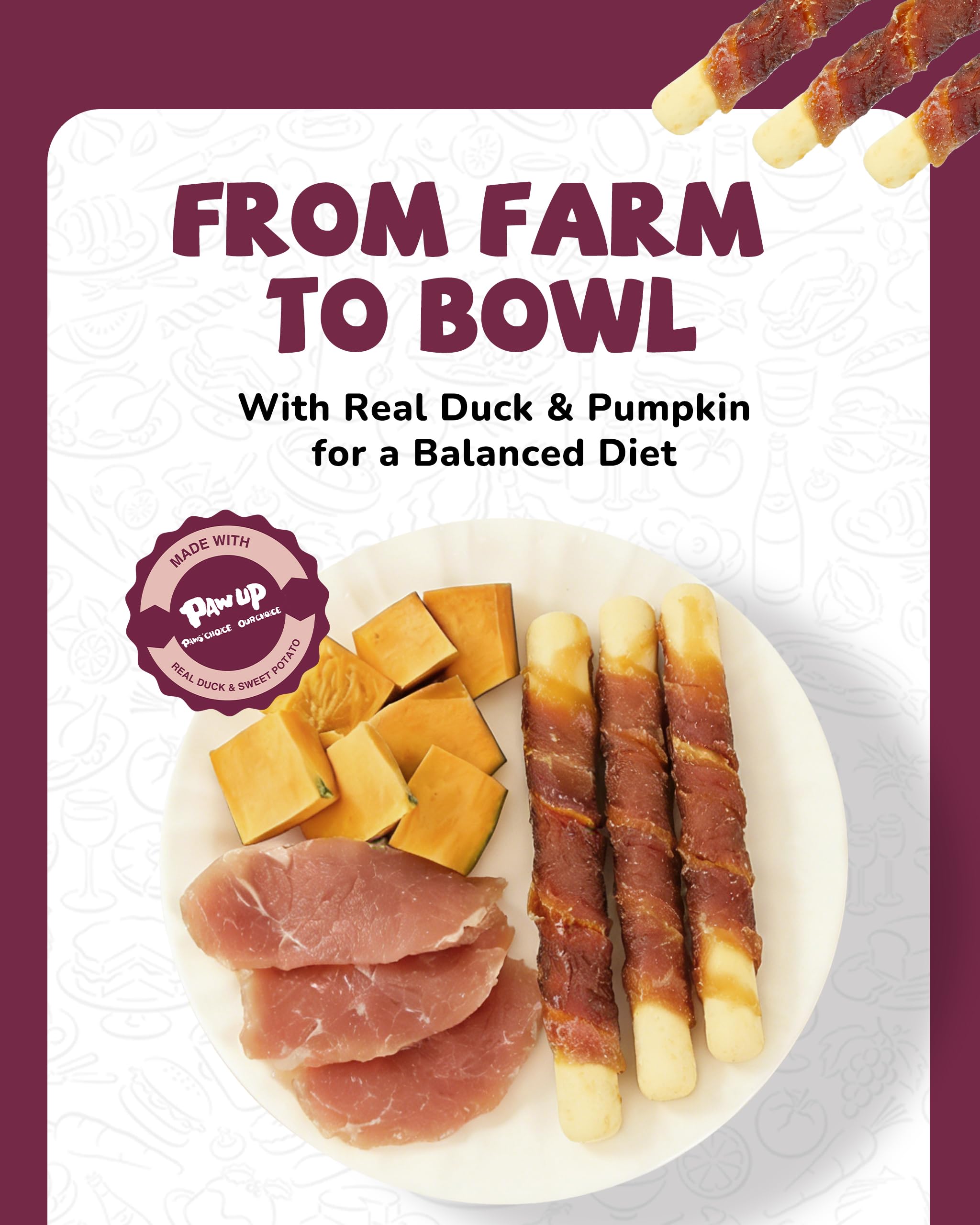 PAWUP low-fat dog snacks for mindful daily snacking