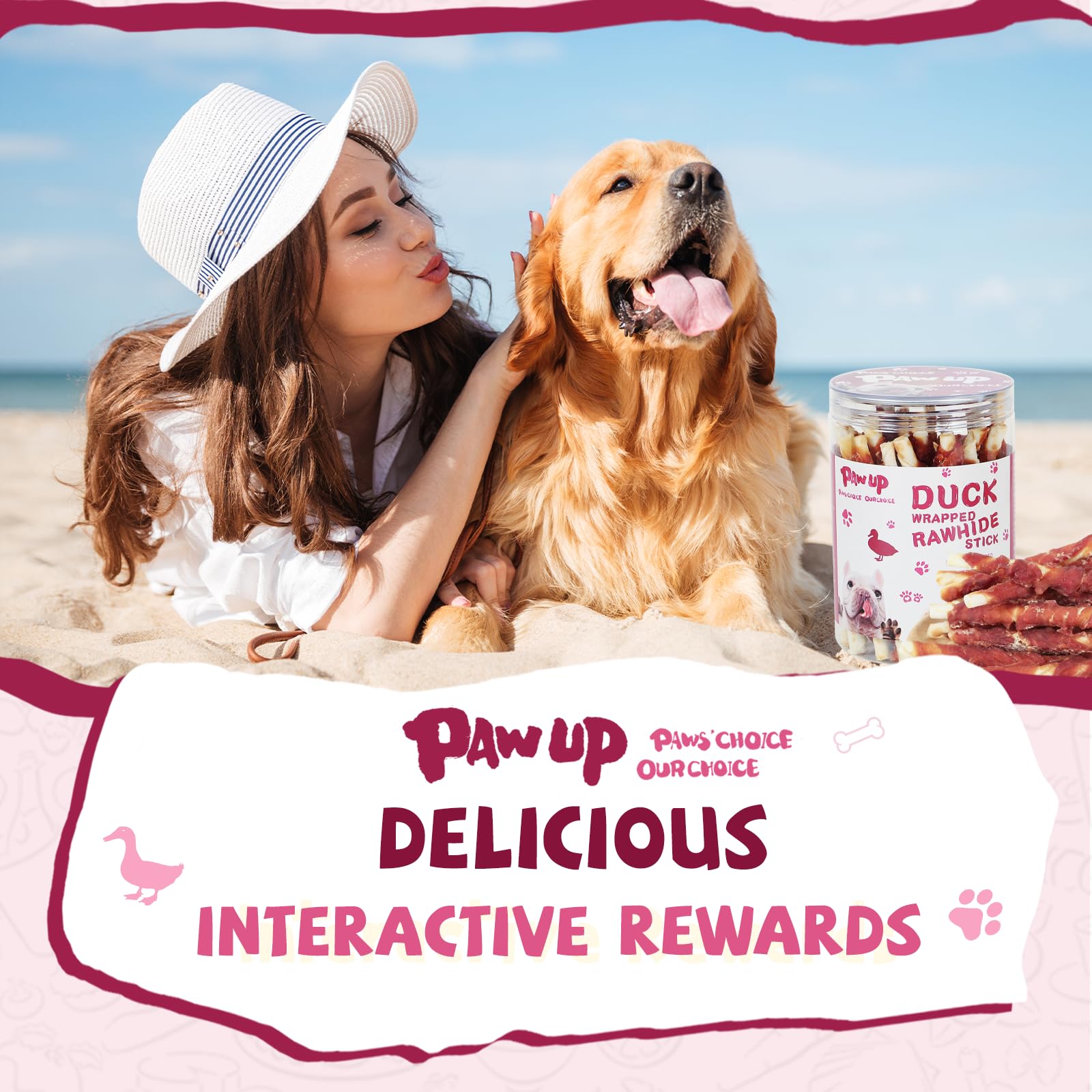 PAWUP natural duck detail highlights protein-rich ingredient choice