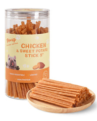 PAWUP packaging image showing grain-free sticks for easy rewards