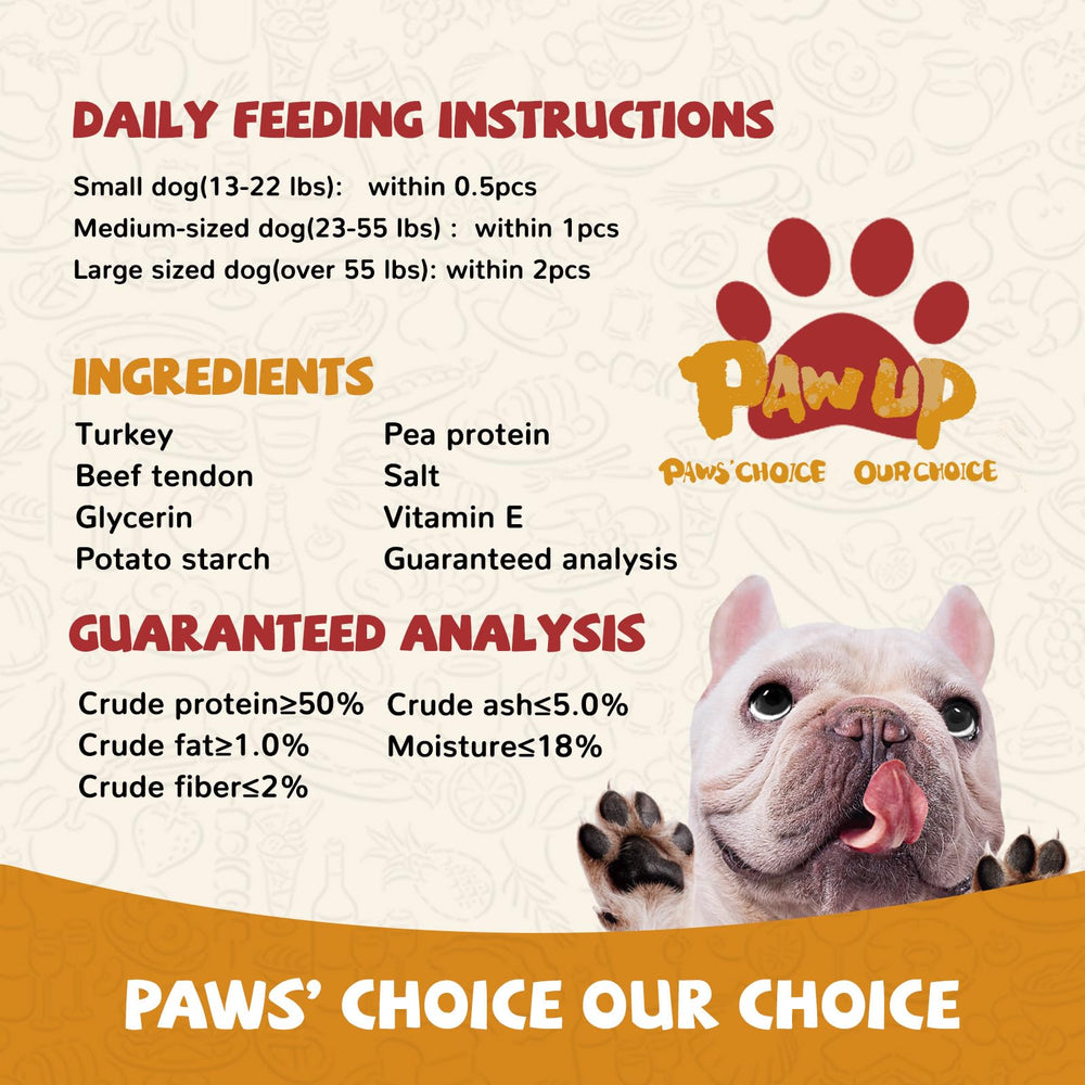 PAWUP real turkey first ingredient delivers natural aroma and flavor.