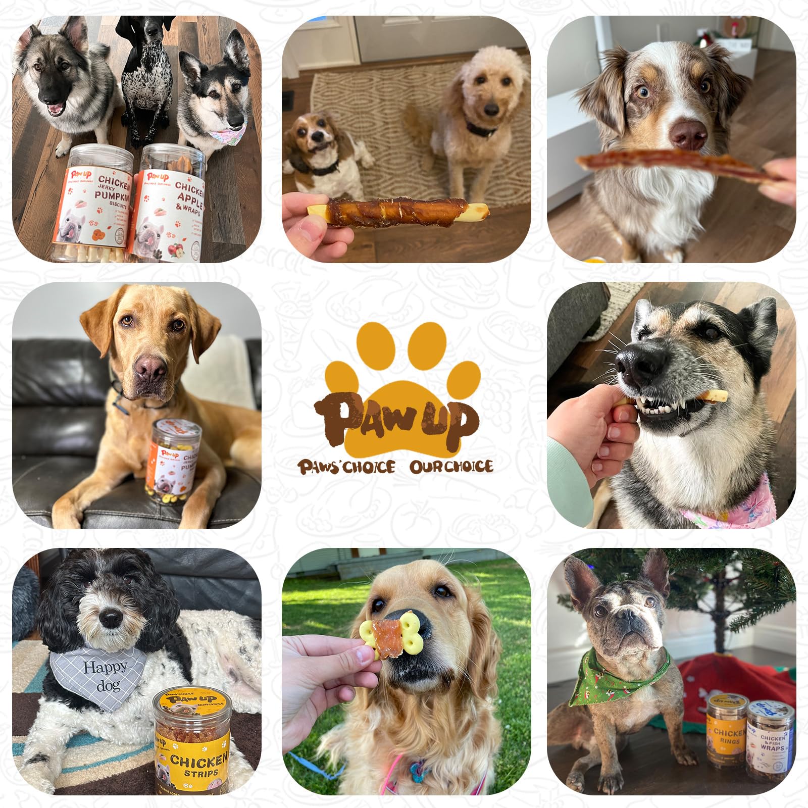 PAWUP Rawhide Free label emphasizes safer chew option