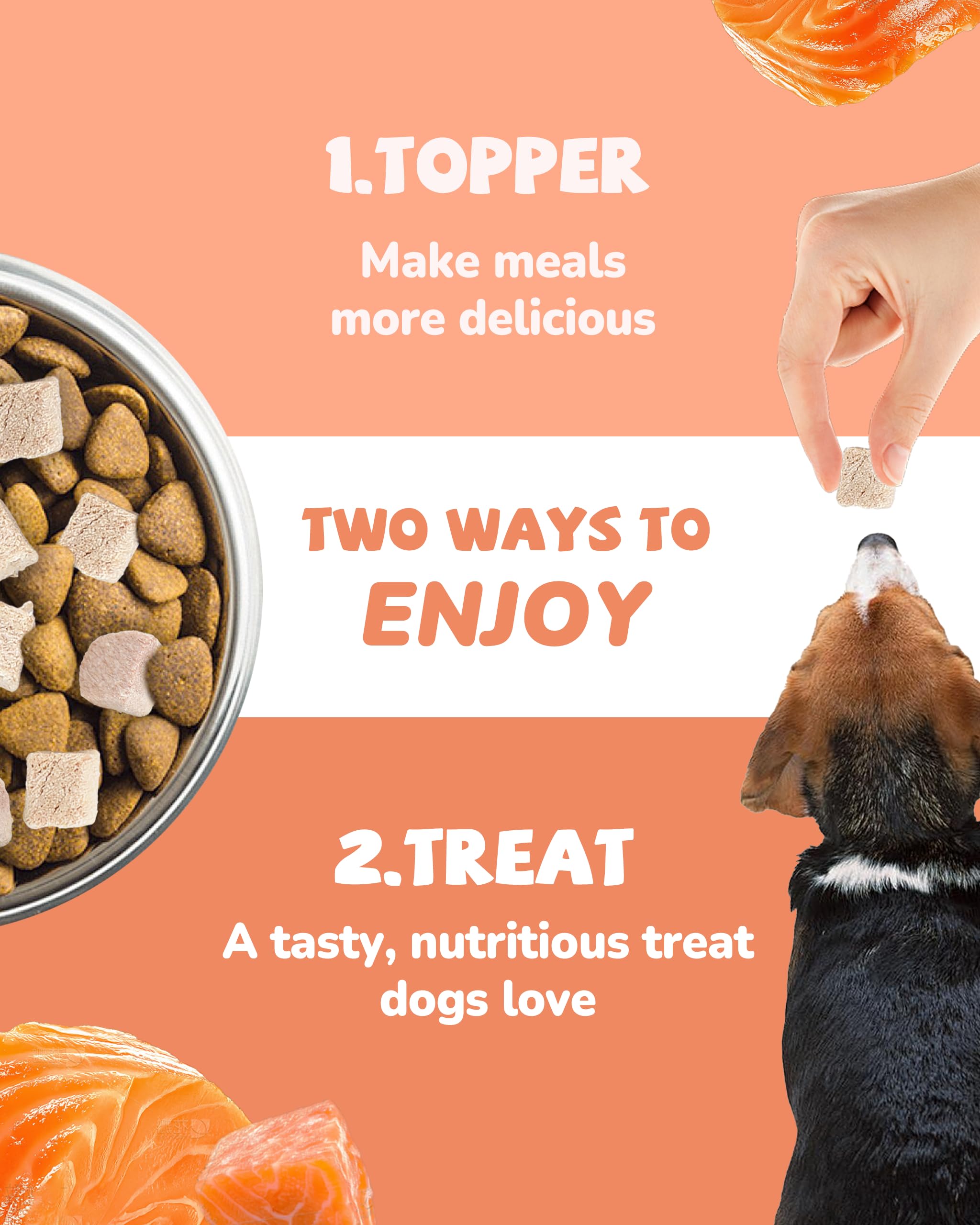 PAWUP Rawhide-free and gluten-free salmon treats for safe everyday snacking.
