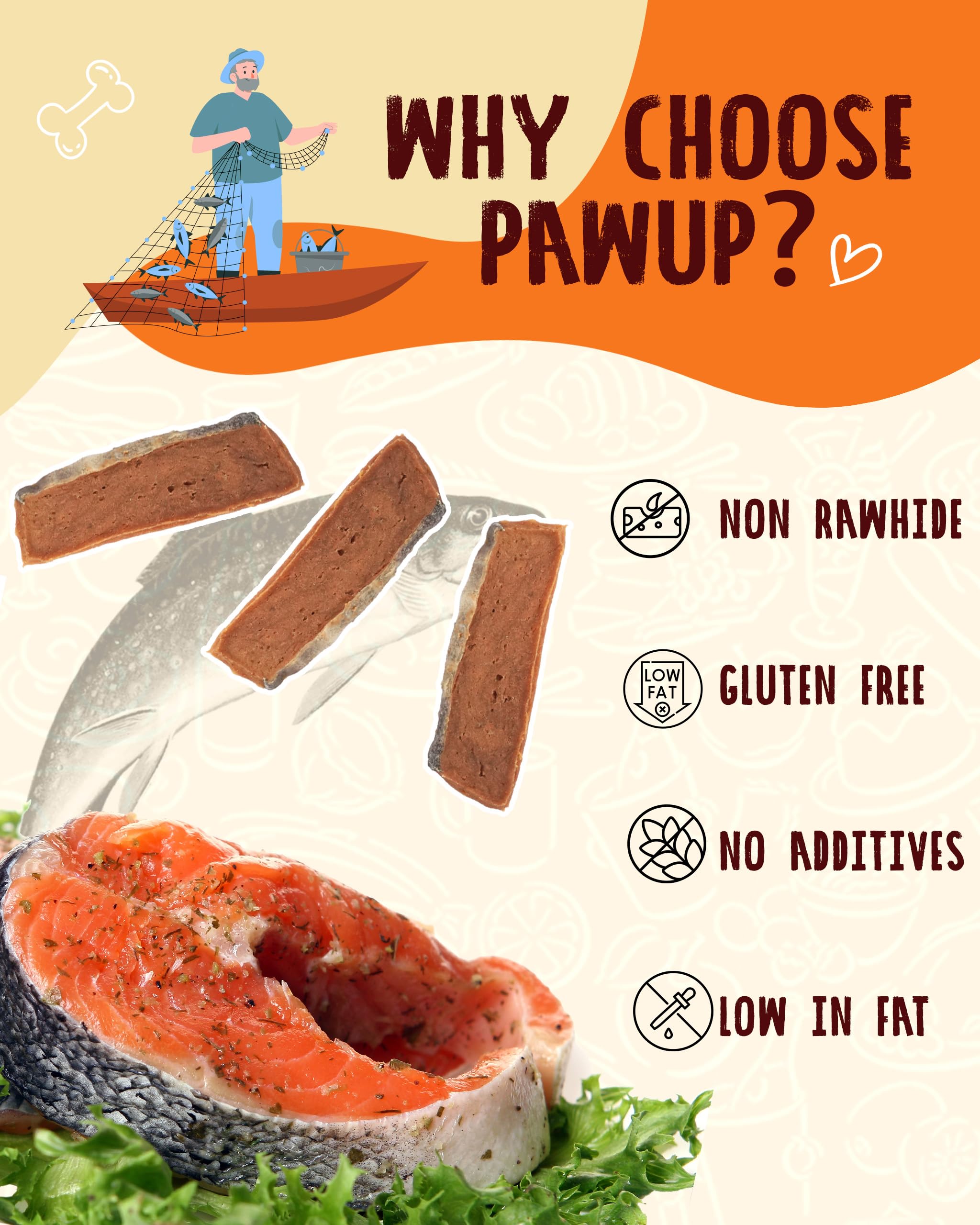 PAWUP taurine-added treats support routine daily nutrition.