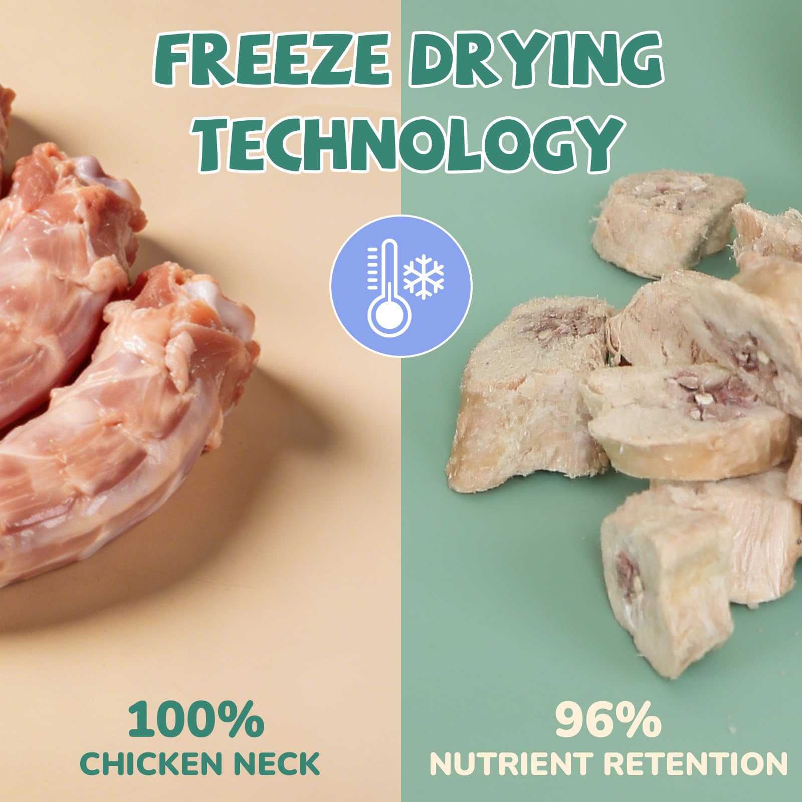 PAWUP Single-Ingredient Treat: pure chicken neck for simple snacks.