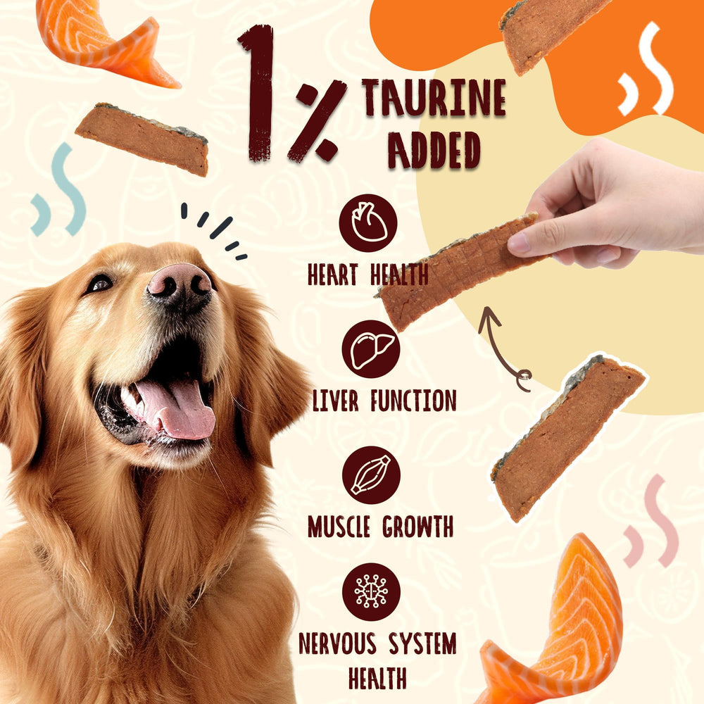 PAWUP Smoked Salmon Jerky Bites, palatable training rewards with smoky flavor