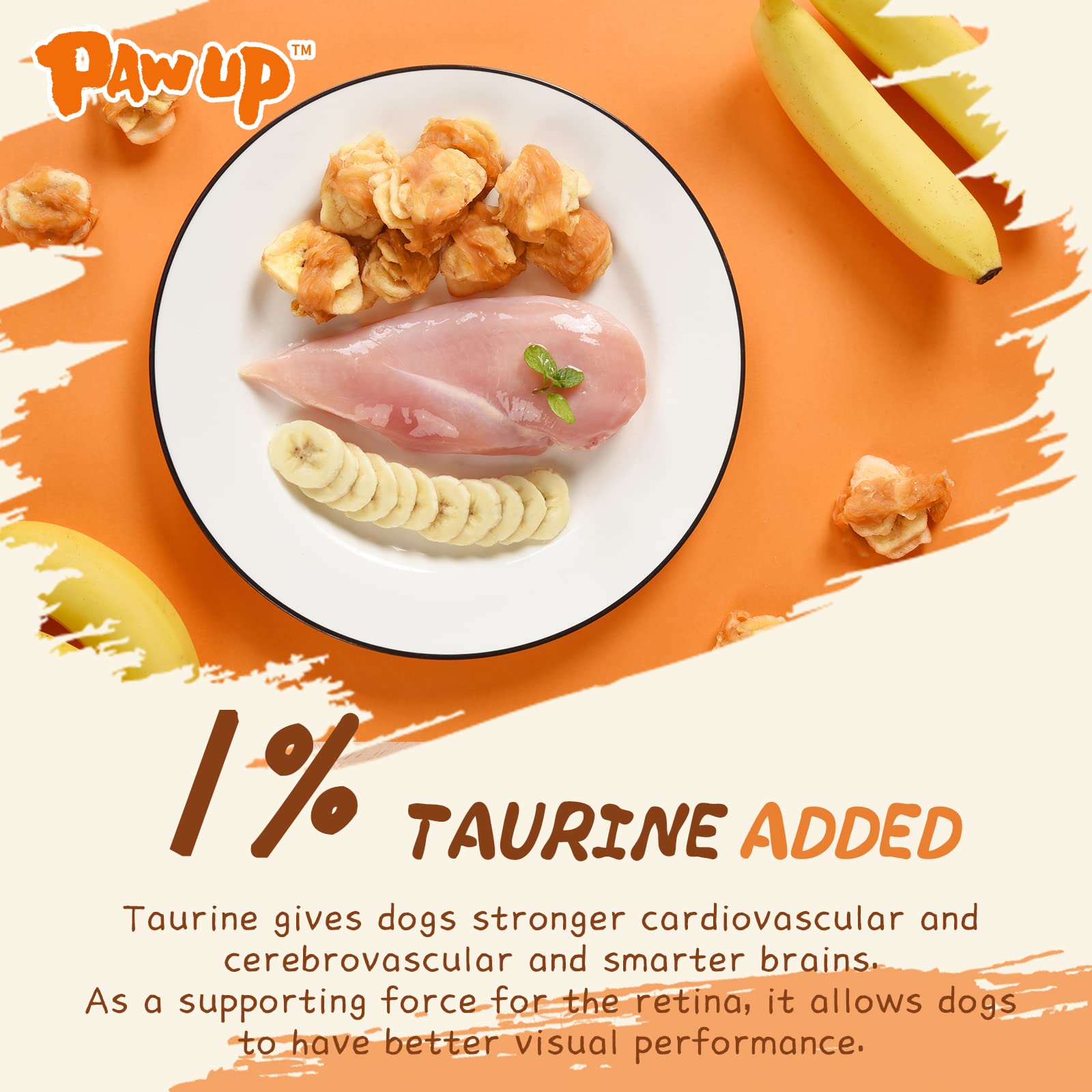 PAWUP soft-chewy-texture image conveys satisfying chew and reduced cravings.