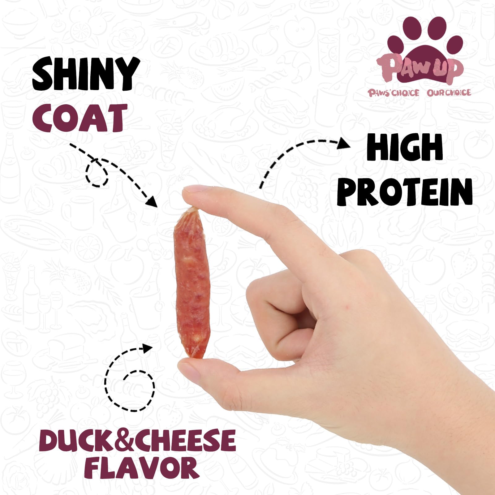 PAWUP Taurine-added treats to support daily health during playtime.