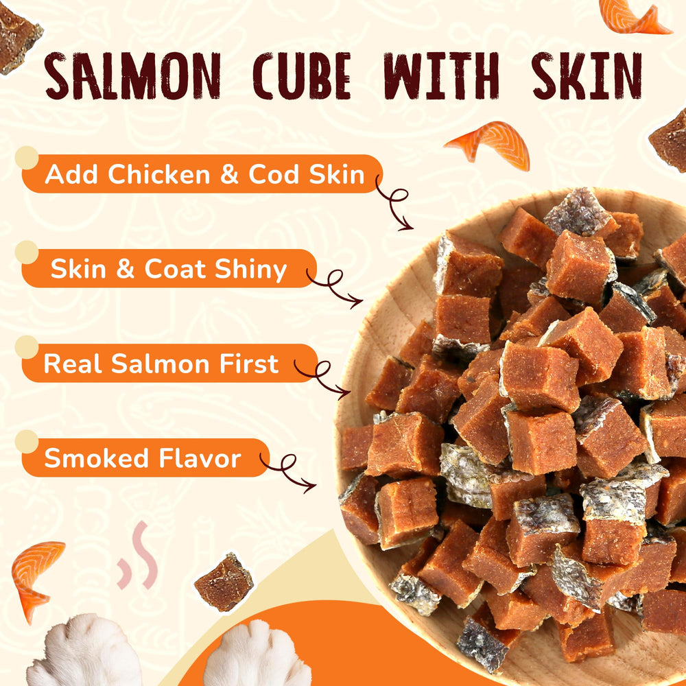 PAWUP Taurine-enriched salmon jerky supports daily nutrition during playtime.